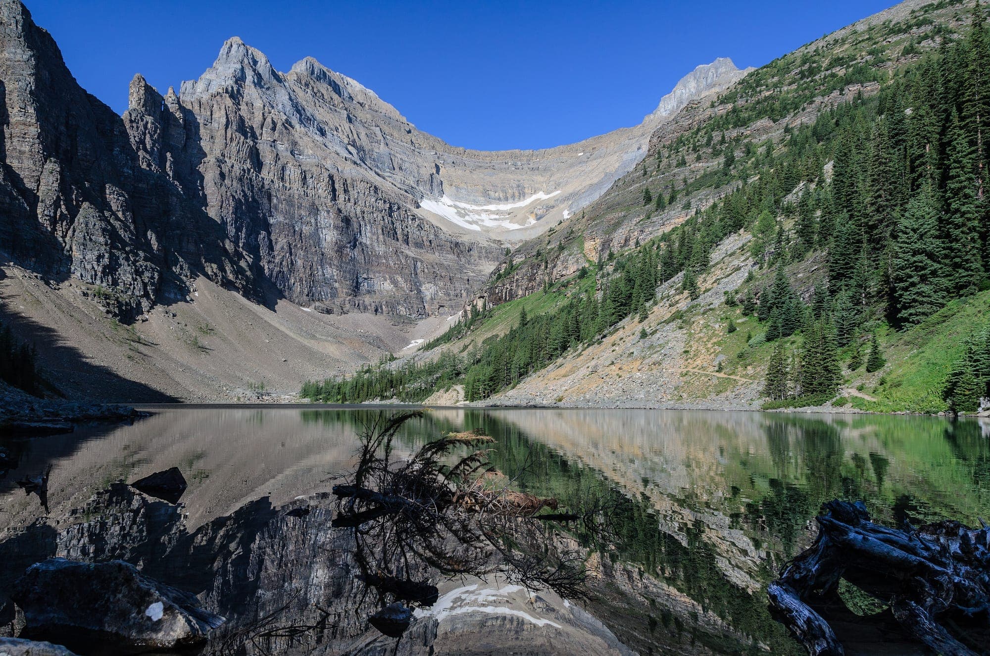 Lake Agnes, the hanging valley above Lake Louise